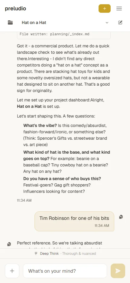 Preludio planning documents